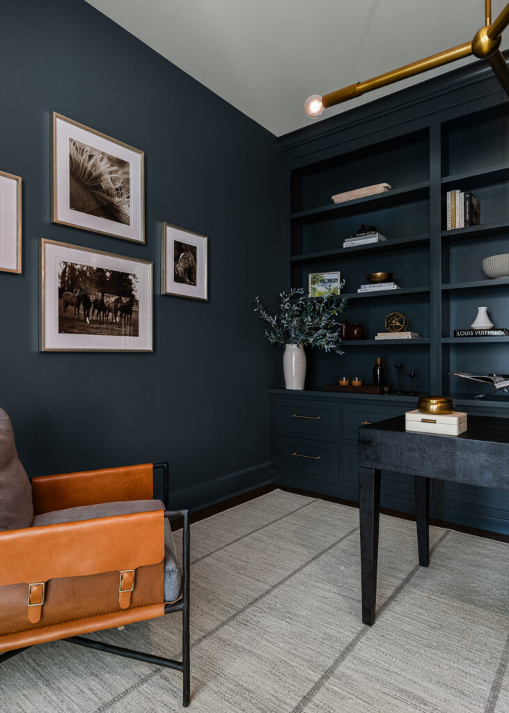 Embracing Timeless Elegance with Dark Hues: A Bespoke Bar and Retreat