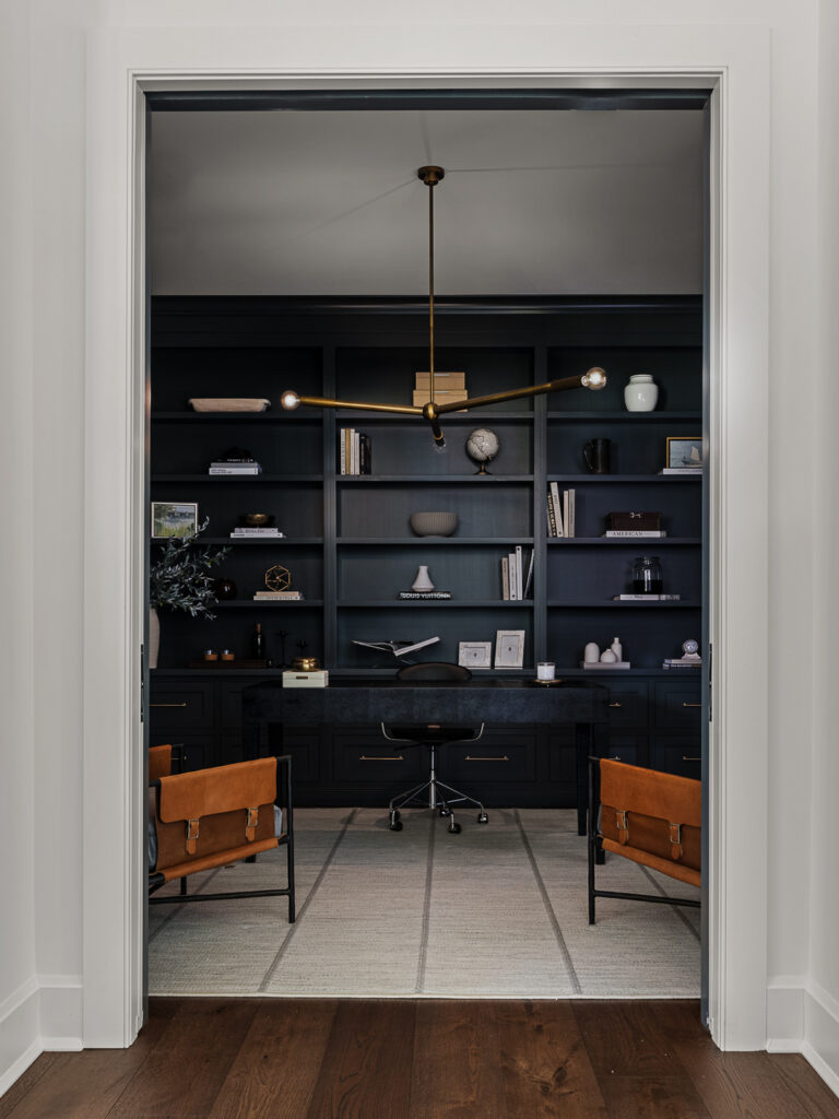 Embracing Timeless Elegance with Dark Hues: A Bespoke Bar and Retreat