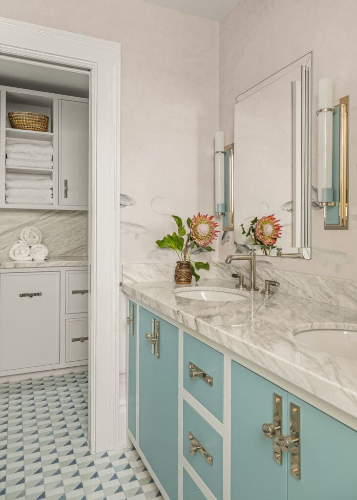 Editorial interior photograph of a coastal living space emphasizing texture and light